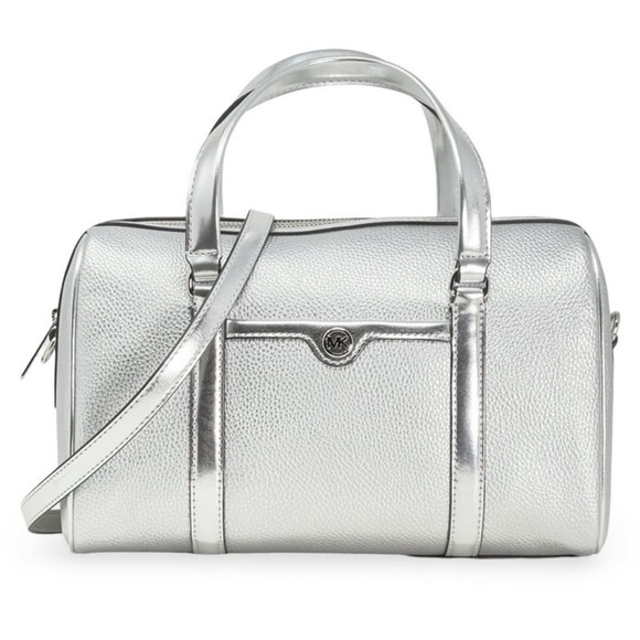 MICHAEL KORS JST TRAVEL MEDIUM DUFFLE TOP ZIP SATCHEL SHOULDER CROSSBODY NWT - Picture 1 of 16